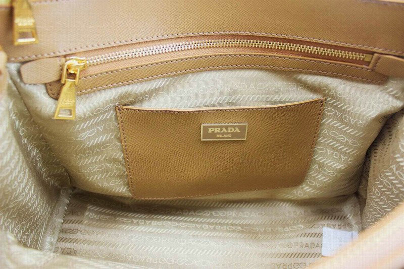 2014 Prada saffiano calfskin 33cm tote BN2274 yellow